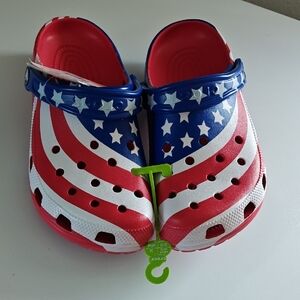 Crocs American Flag